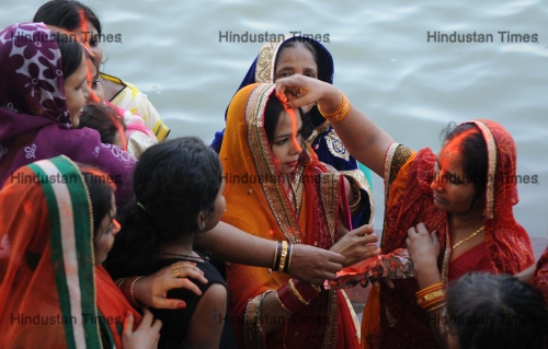 People Celebrate Chhath Puja Festival