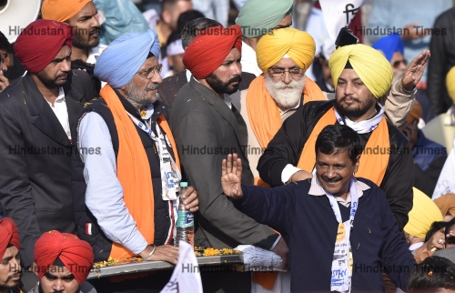 Punjab Assembly Polls: Delhi Chief Minister Arvind Kejriwal Campaigns For AAP Candidates In Amritsar