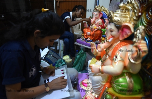 Preparation Of Ganeshotsav Festival