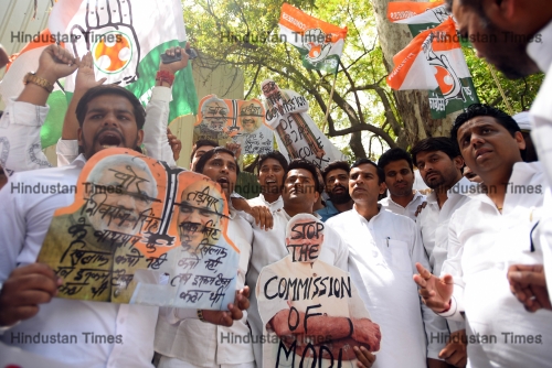 Youth Congress Protest Against BJP Government Over Income Tax Department Raids