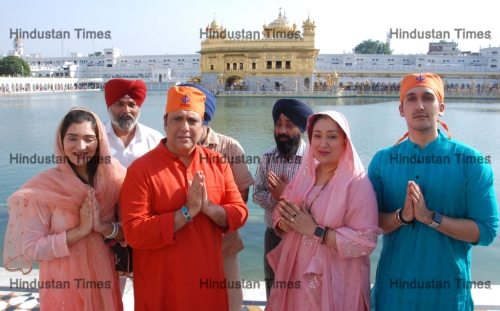Actor Govinda Along With His Family Pays Obeisance At Golden Temple