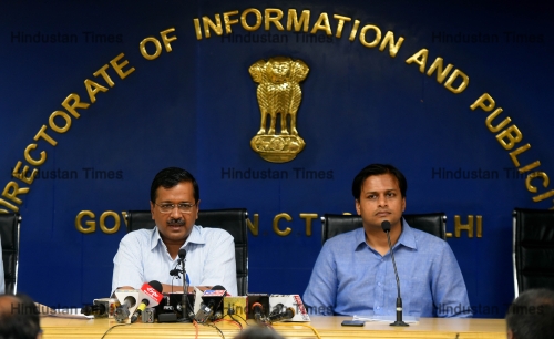 Delhi Chief Minister Arvind Kejriwal Addresses A Press Conference On Odd-Even Vehicle Rationing Plan
