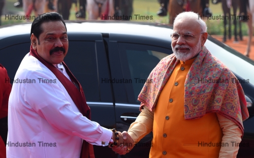 Ceremonial Reception Of Sri Lanka Prime Minister Mahinda Rajapaksa At Rashtrapati Bhawan