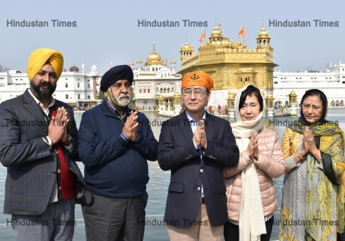 South Korean Ambassador To India Shin Bong-Kil Visits At Golden Temple In Amritsar