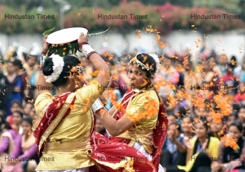 Students Celebrate Holi Festival
