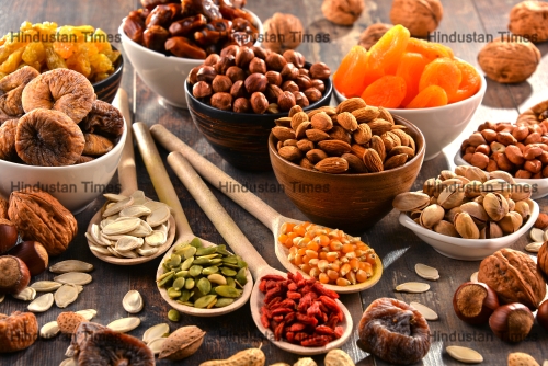 Composition,With,Dried,Fruits,And,Assorted,Nuts.