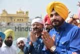Punjab Minister Navjot Singh Sidhu Paying Obeisance At Golden Temple