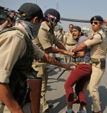 Protest After Policemen Try To Stop Kashmiri Shiite Muslim Mourners During A Muharram Procession In Srinagar