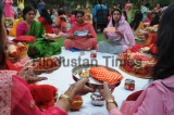 Hindu Married Women Celebrate Karva Chauth Festival