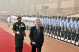 Ceremonial Reception Of Belgian King Philippe And Queen Mathilde