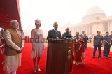 Ceremonial Reception Of Belgian King Philippe And Queen Mathilde