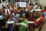 NCP Holds Protest Against GST On Sanitary Pads