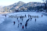 Tourists Enjoy Ice Skating In Shimla