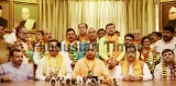 UP Chief Minister Yogi Adityanath With Newly Elected BJP MLCs