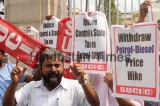 SUCI Protest Against Rise In Fuel Prices
