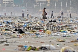 Juhu Beach Littered With Garbage