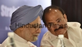 Vice President Venkaiah Naidu, Former Prime Minister Manmohan Singh Launch Abhishek Manu Singhvi Book Straight Talk