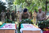 Wreath Laying Ceremony Of Two Policemen Killed In Pulwama Attack