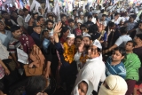 Aam Aadmi Party candidate Atishi Marlena Holds A Road Show In Delhi
