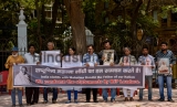 Activists condemn The Statements By BJP Leaders Against Mahatma Gandhi