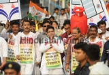 TMC MP Abhisekh Banerjee Leads Protest Against The Rising Price Of LPG And Petrol