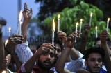 People Lit Candles For The Victim Of The Aligarh Murder Case In Noida
