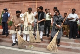 Swachh Bharat Abhiyan Cleanliness Drive At Parliament Premises