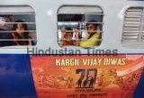Vinyl Poster Wrapped Train To Honour Bravery Of Armymen During Kargil War