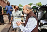 Union Home Minister Amit Shah Arrives At Parliament 