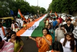 Bharatiya Janata Yuva Morcha Carries Out A Large National Flag March
