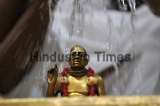 Priests Perform Prayers On The Birth Anniversary Of Srila Prabhupada at ISKCON Temple