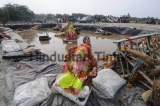 After An NGT Orders Devotees Immerse Ganesha Idols In An Artificial Pond Near Yamuna Khadar