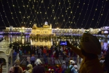 Golden Temple Illuminated On The Eve Of Diwali Festival