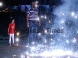 People Celebrate Diwali Festival