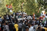 Youth Congress Members Protest Against The Government's Decision Over Withdrawal Of SPG Cover Of Gandhi Family
