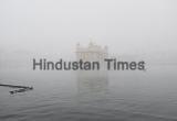 Golden Temple In Foggy Winter Morning