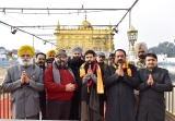 Union Minister Of State For Finance And Corporate Affairs Anurag Thakur Visits Durgian Temple In Amritsar