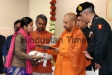 UP CM Yogi Adityanath Presents An Appointment Letters To Family Members Of Martyrs