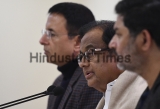 Press Conference Of Congress Leader P Chidambaram