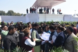 Preparations Begin For Arvind Kejriwal’s Oath Taking Ceremony At Ramlila Maidan
