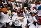 Indian Youth Congress Members Protest Against Home Minister Amit Shah, Demand Resignation