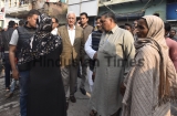 Senior Congress Leader Salman Khurshid Meets Riot Victims At A Relief Camp In North-East Delhi