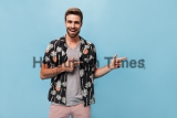 Fashionable,Funny,Man,With,Cool,Beard,In,Black,Modern,Shirt,