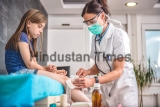 Injured,Girl,Receiving,First,Aid,At,The,Hospital