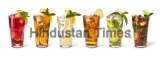 Set,With,Different,Cocktails,On,White,Background