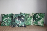Natural,Green,Leaves,Cushion,Covers,Set,Of,4