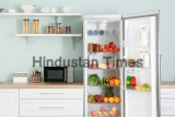 Open,Big,Fridge,With,Products,In,Kitchen