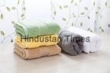 Different,Colors,Of,Towel,In,Front,Of,The,Cotton,Print