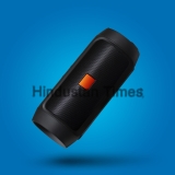 Flying,Portable,Bluetooth,Speaker,On,Blue,Background,With,Shadows