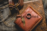 Still,Life,Photography,:,Brown,Leather,Wallet,,Leather,Wristbands,,Silver